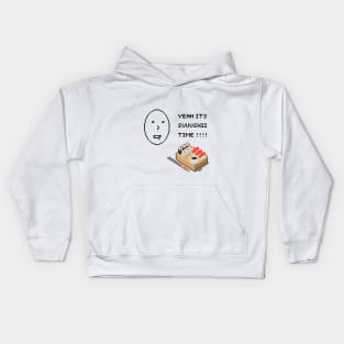 PIXEL ART SUSHI TIME FUNNY Kids Hoodie